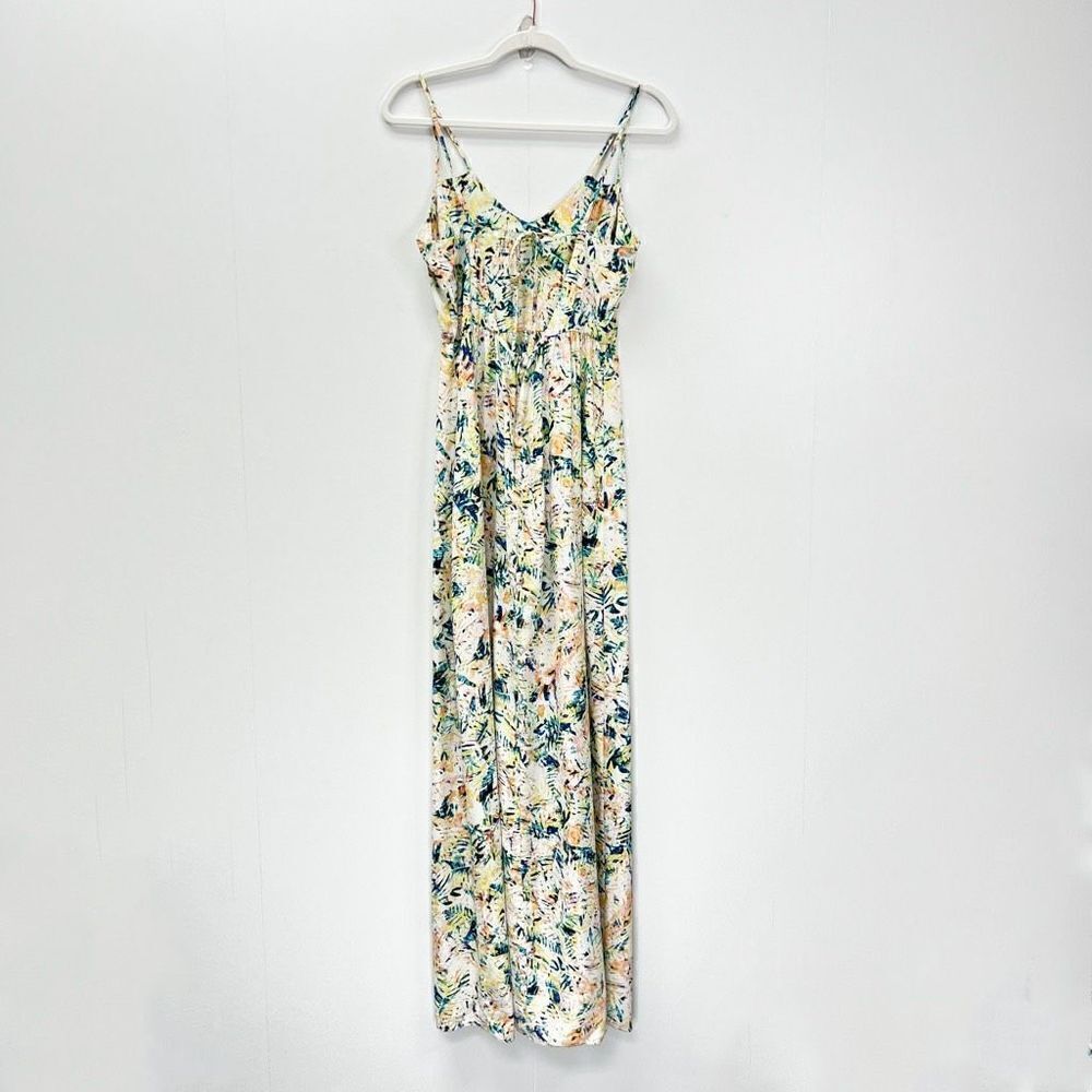 Parker Women’s Size XS Kisa 100% Silk Sleeveless Maxi Dress Floral Elegant